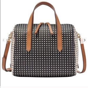 Fossil Sydney Satchel Polka Dot